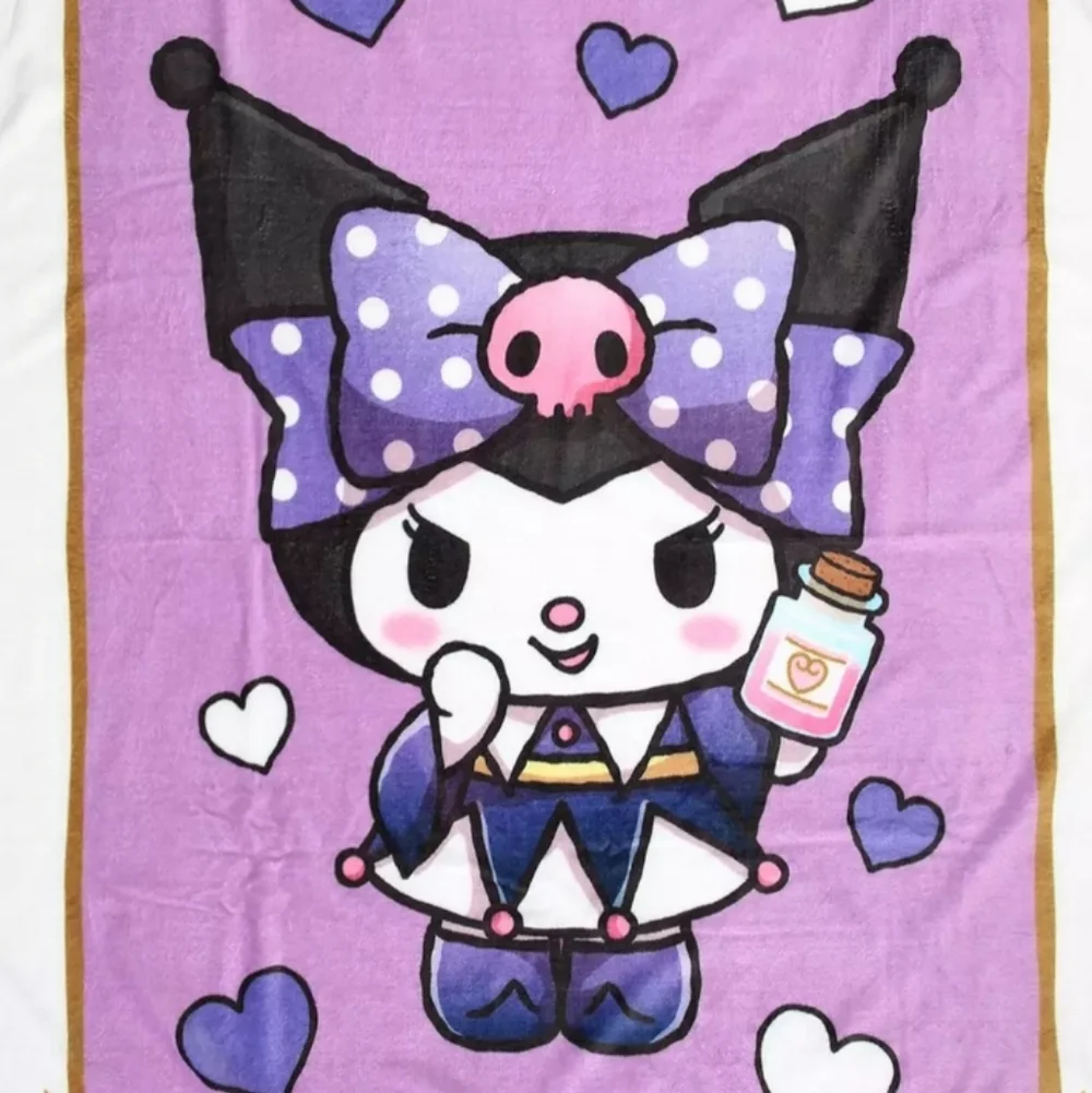 Kuromi Magic Card Throw Blanket